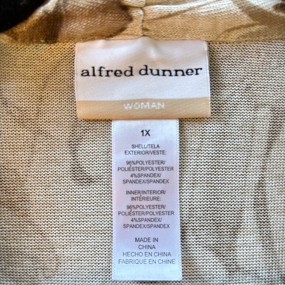 Alfred Dunner lightweight sweater with floral print and 3/4 sleeves, size 1x - Picture 16 of 16
